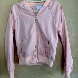 Pink bomber jacket
